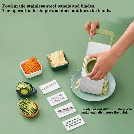 5-in-1 Stainless Steel Vegetable Slicer - Shoprise